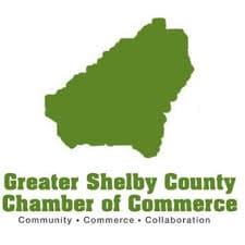 Green county map logo with organization name